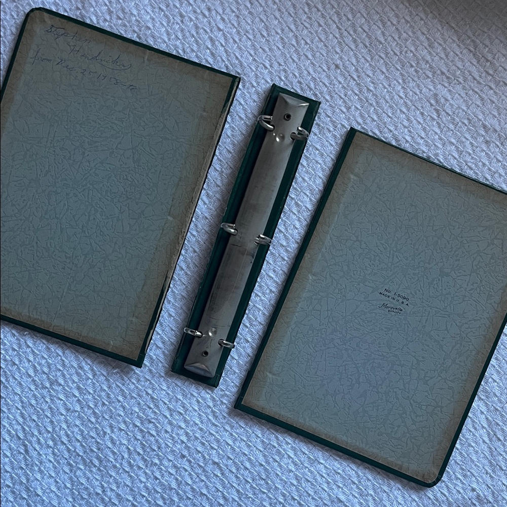 Vintage Binders for junk journalling set of 2